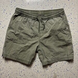 VTG Quiksilver Board Shorts Green Drawstring Adjustable Mens XL Surf